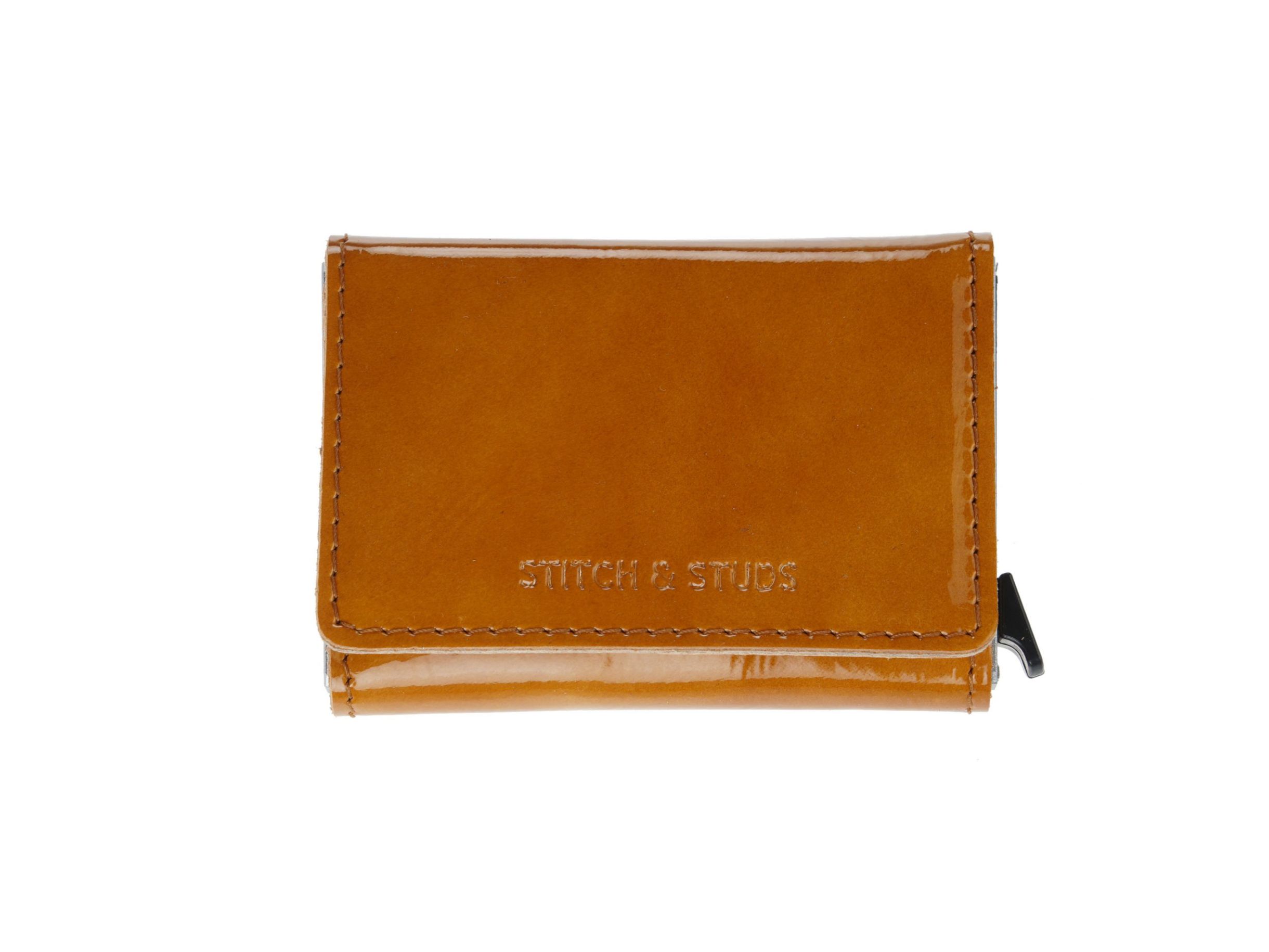 HIDE & SEEK ( ZIPPER) PATENT COGNAC