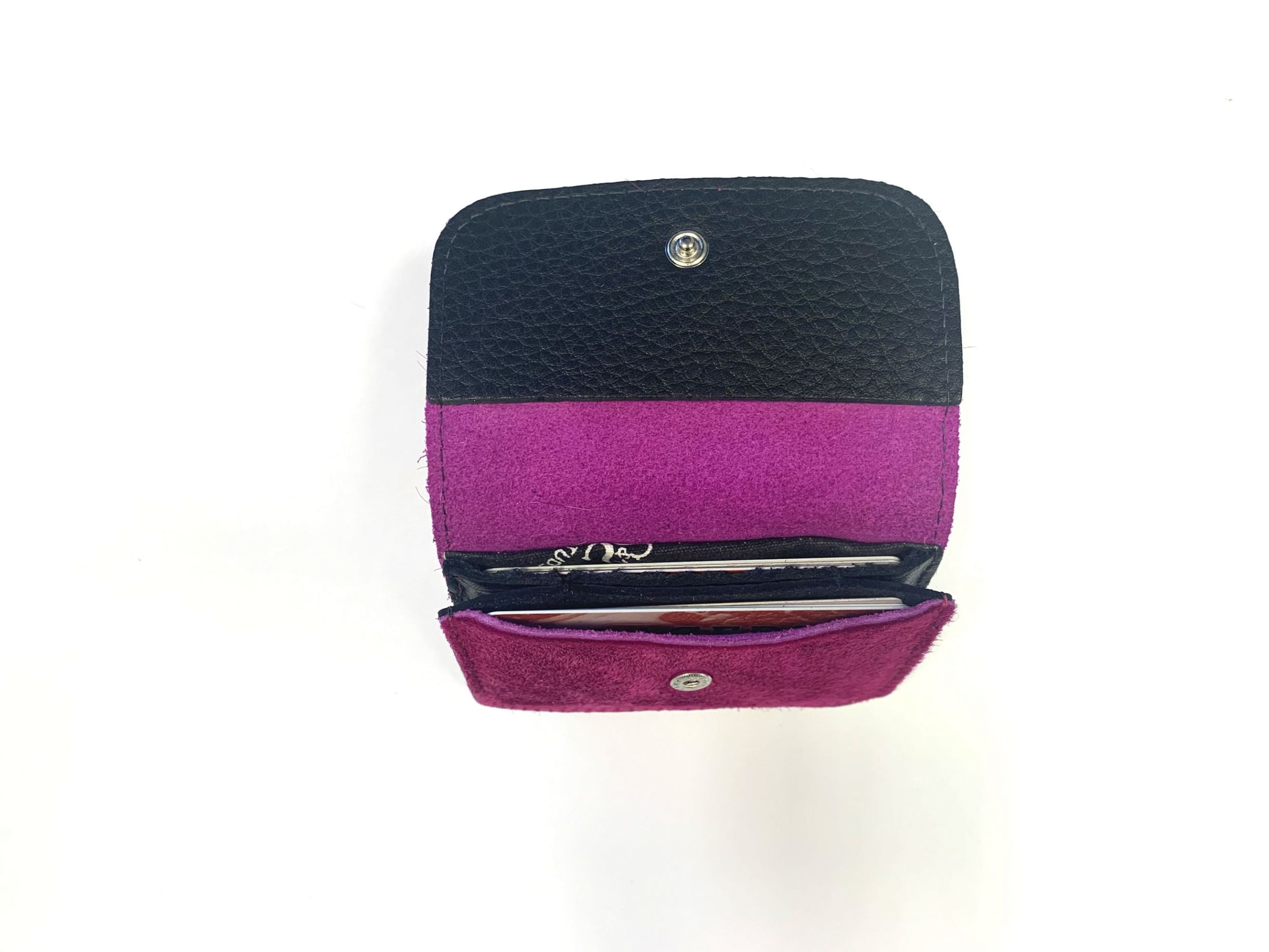 LITTLE STINGY WALLET ( ZIPPER) FUCHIA PONY - Image 3