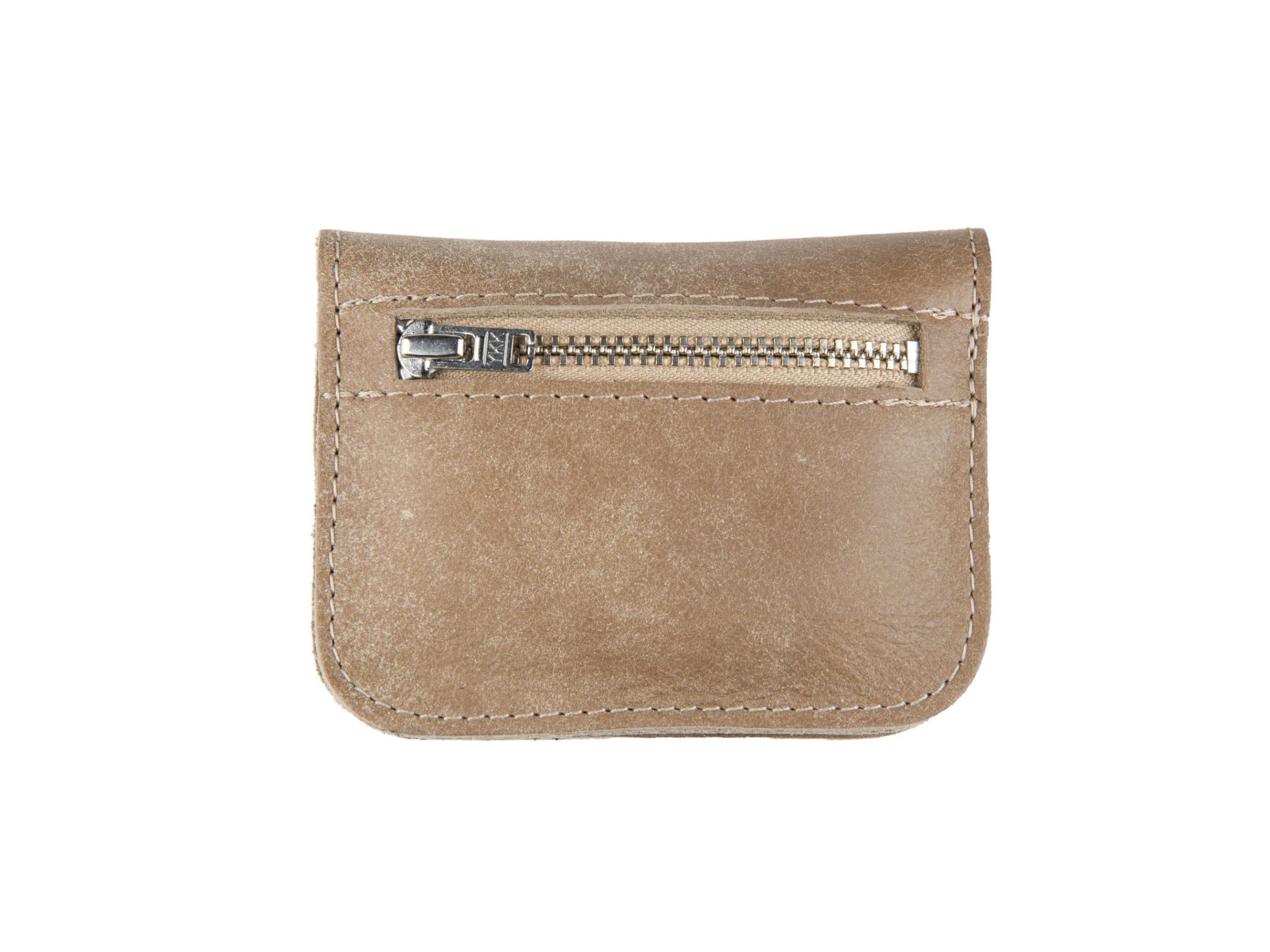 LITTLE STINGY WALLET ( ZIPPER) TAUPE - Image 2