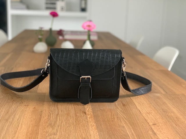 Harper (smaller size 21x7x17) in baby turtle x black x black x black.( Also available in other colors or prints.) - Image 2