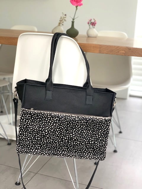 "Mommy/work/laptop bag" in black x Pebbles.( Also available in other colors or prints. - Image 31