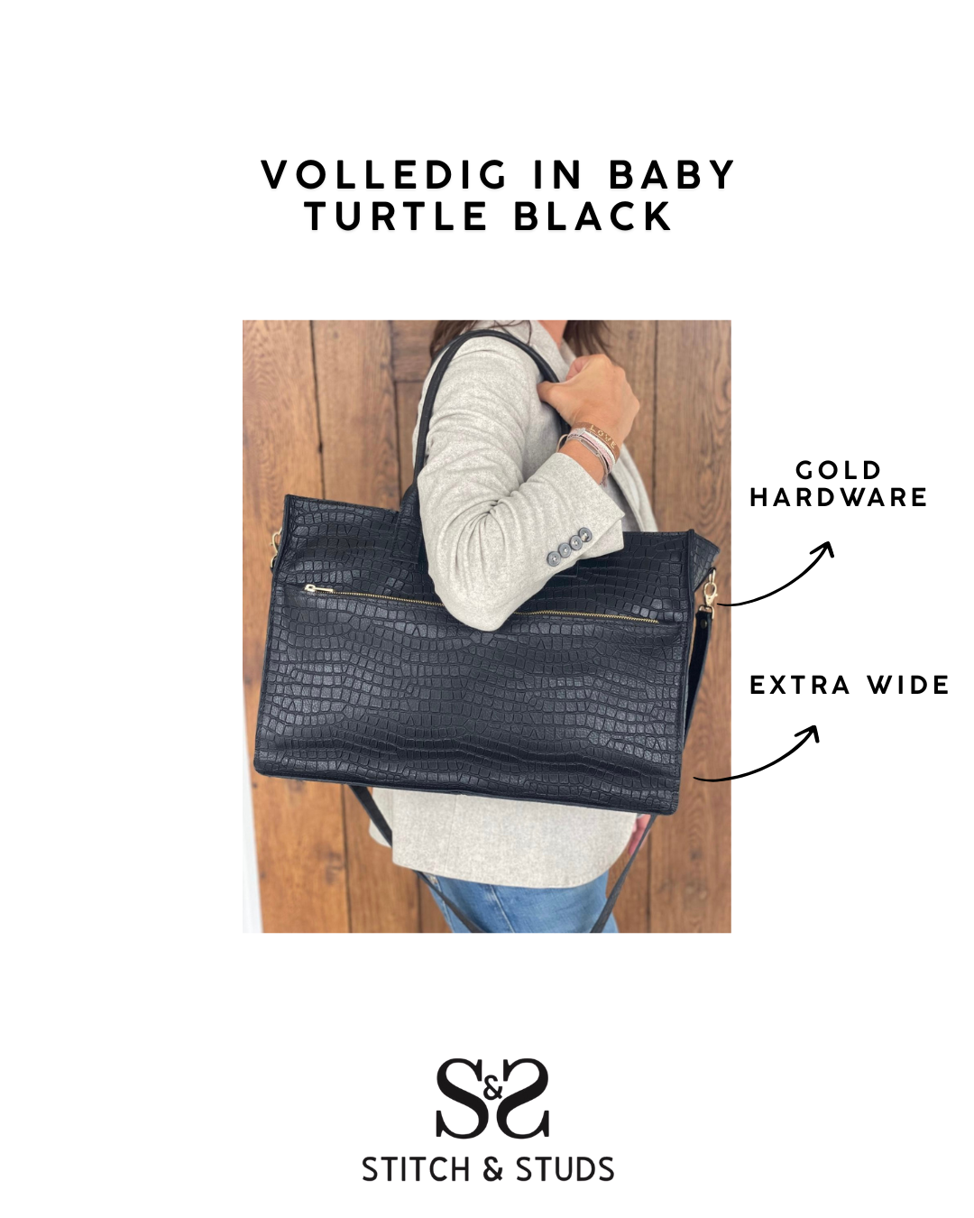 The "IT'' Bag in black x baby turtle black.( Also available in other colors or prints.) - Image 24