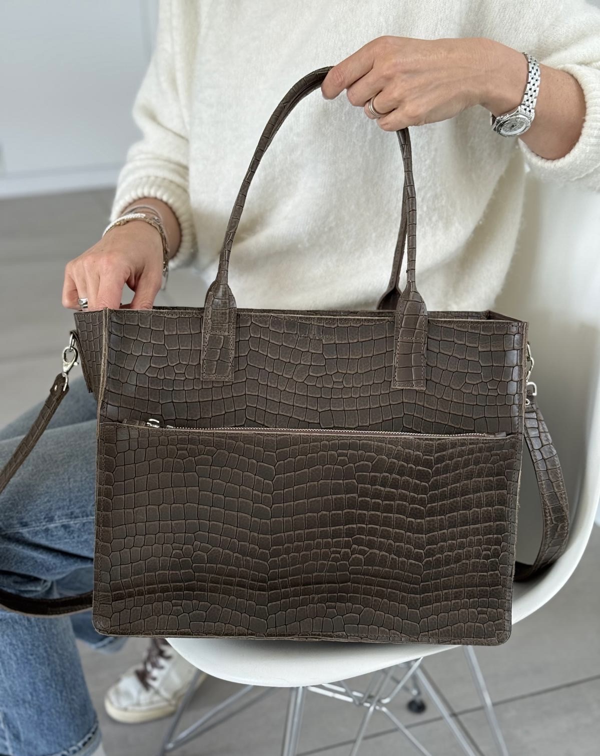 The "IT'' Bag in black x baby turtle black.( Also available in other colors or prints.) - Image 10