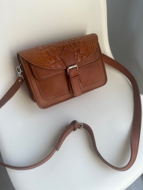 Harper in Caiman Cognac x Cognac. ( Also available in other colors & prints.) - Image 2
