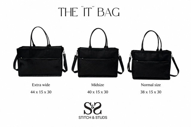 The "IT'' Bag in black x baby turtle black.( Also available in other colors or prints.) - Image 9
